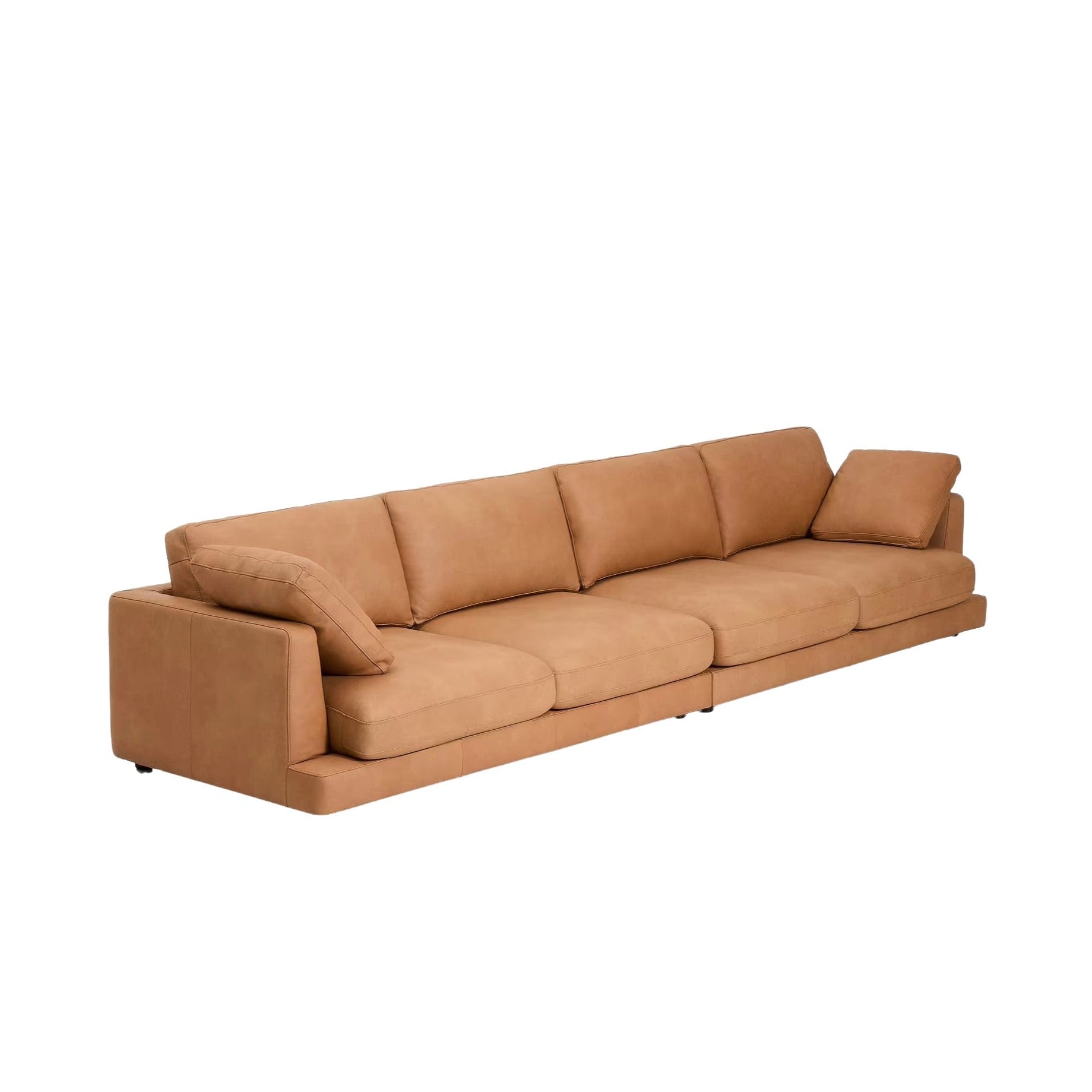 6-seater GALA sofa natural leather