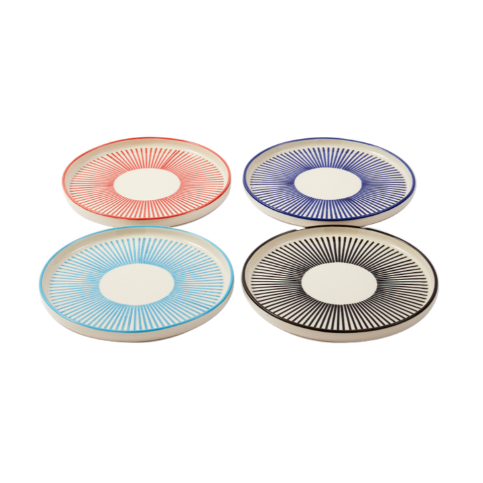 MARINE STRIPED Tellerset, farbig