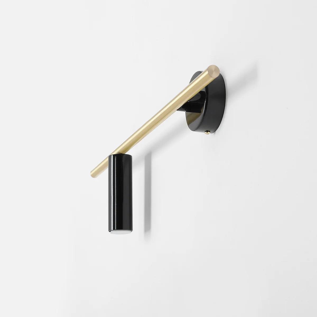 Kinkiet lewostronny TREVO czarny z mosiężnym wykończeniem Artera Eye on Design