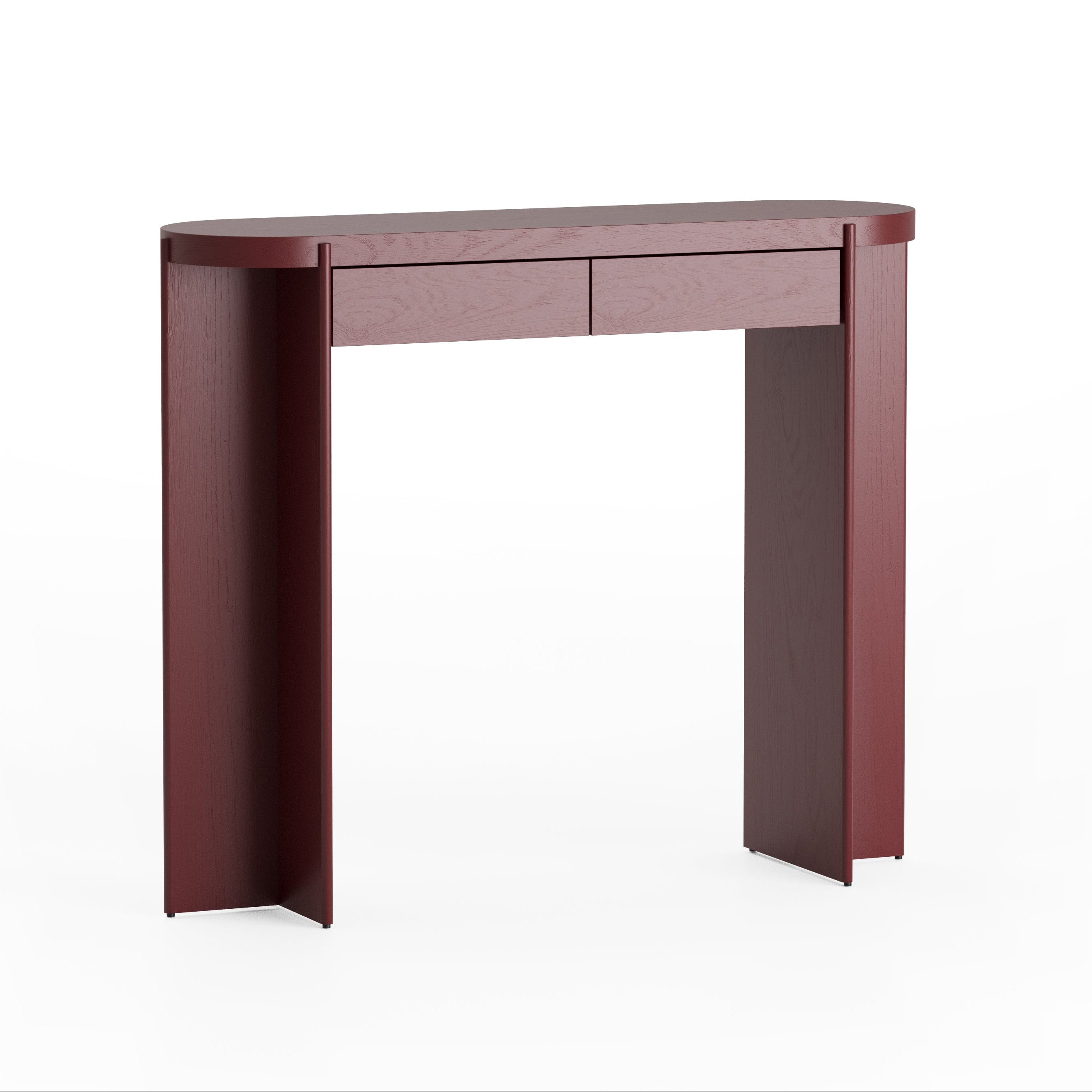 KIRU DUO Console Burgundy Oak Wood