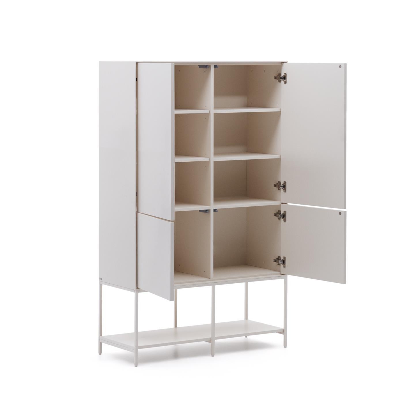 Komoda wysoka 4-drzwiowa VEDRANA biały La Forma Eye on Design