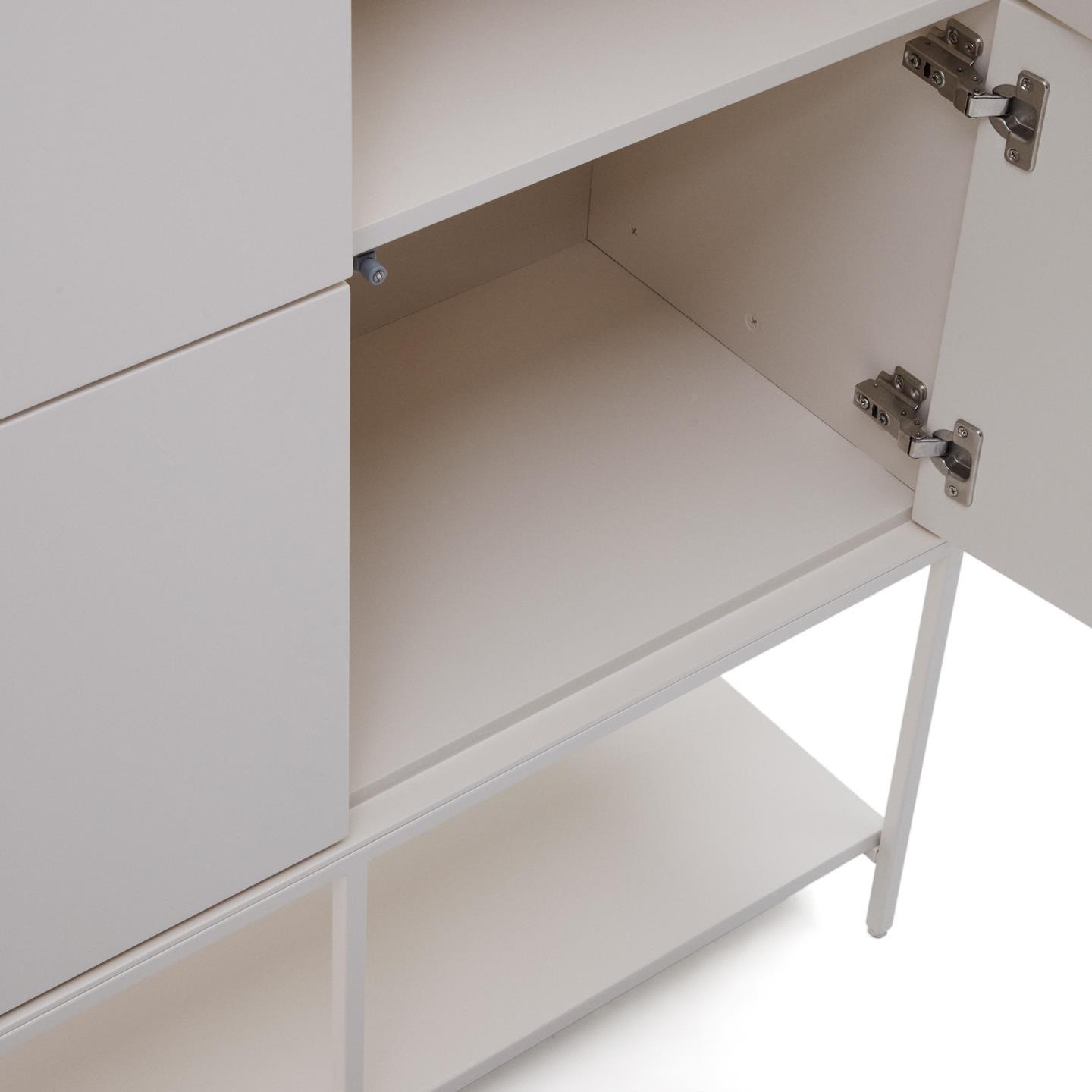 Komoda wysoka 4-drzwiowa VEDRANA biały La Forma Eye on Design