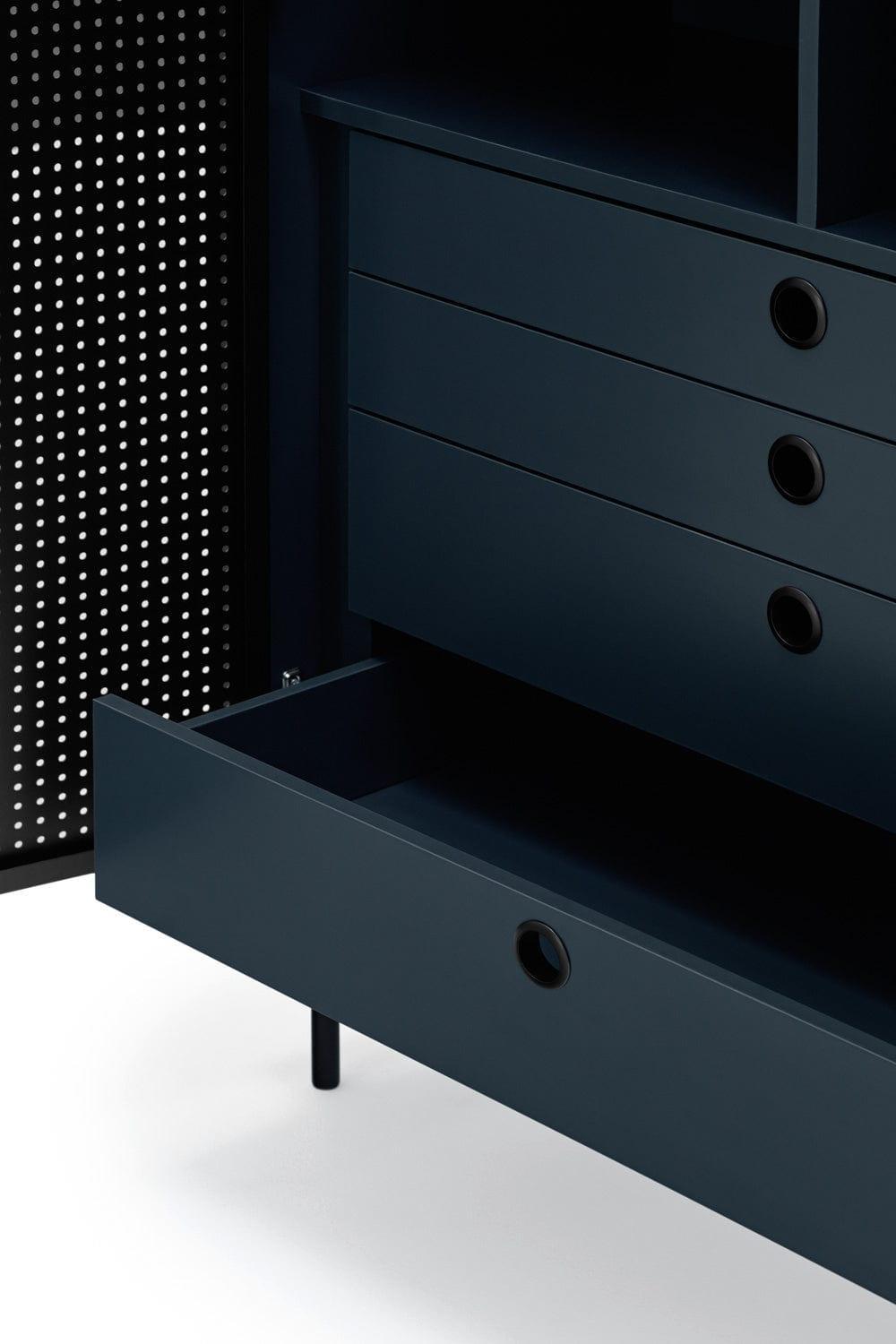 Komoda wysoka PUNTO ciemnoniebieski Teulat Eye on Design