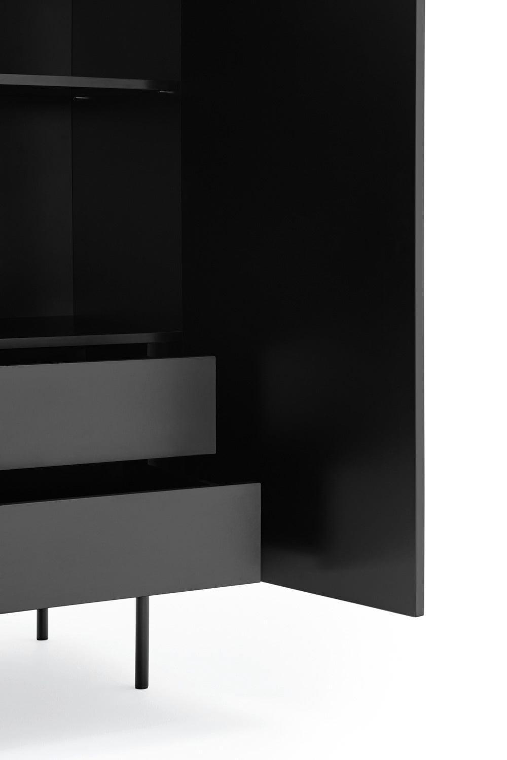 Komoda wysoka SIERRA czarny Teulat Eye on Design