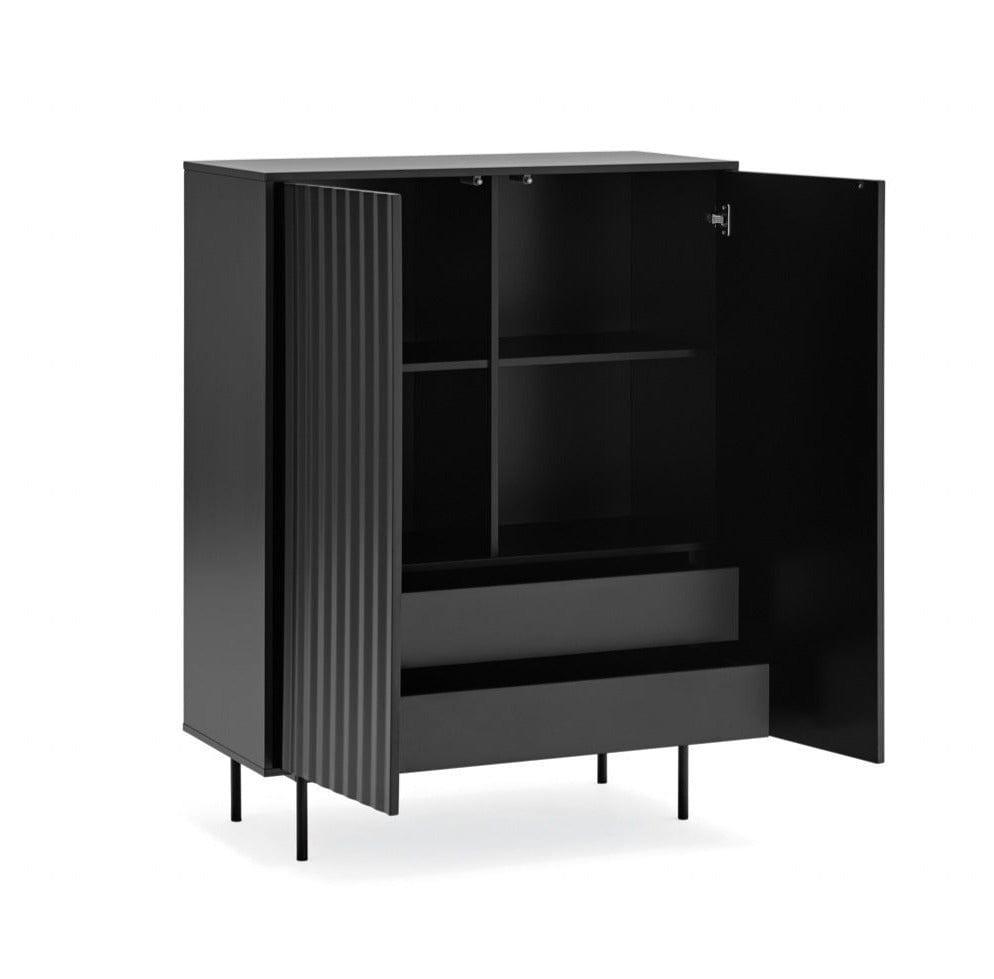 Komoda wysoka SIERRA czarny Teulat Eye on Design