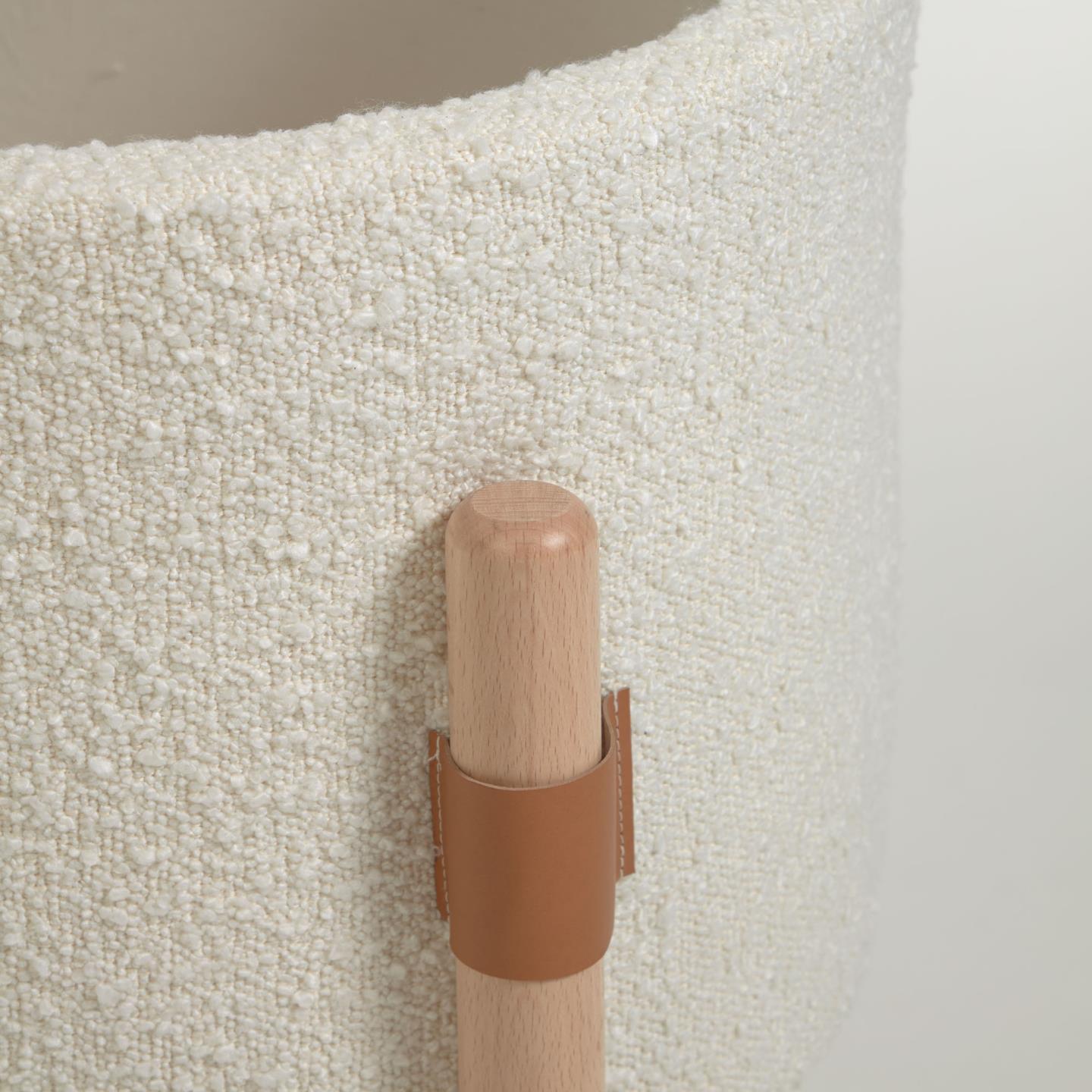 Kosz Mojżesza ADARA biały boucle La Forma Eye on Design