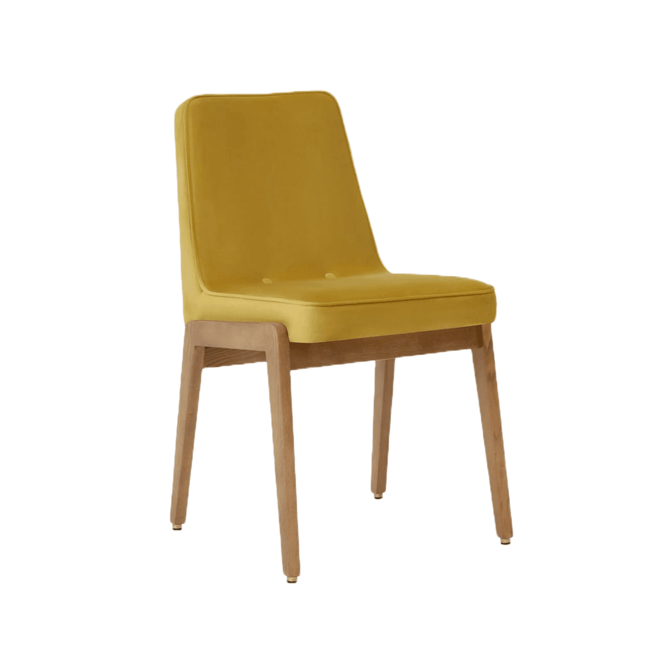 Krzesło 200-125 VAR żółty w tkaninie Shine Velvet Mustard 366 concept Eye on Design