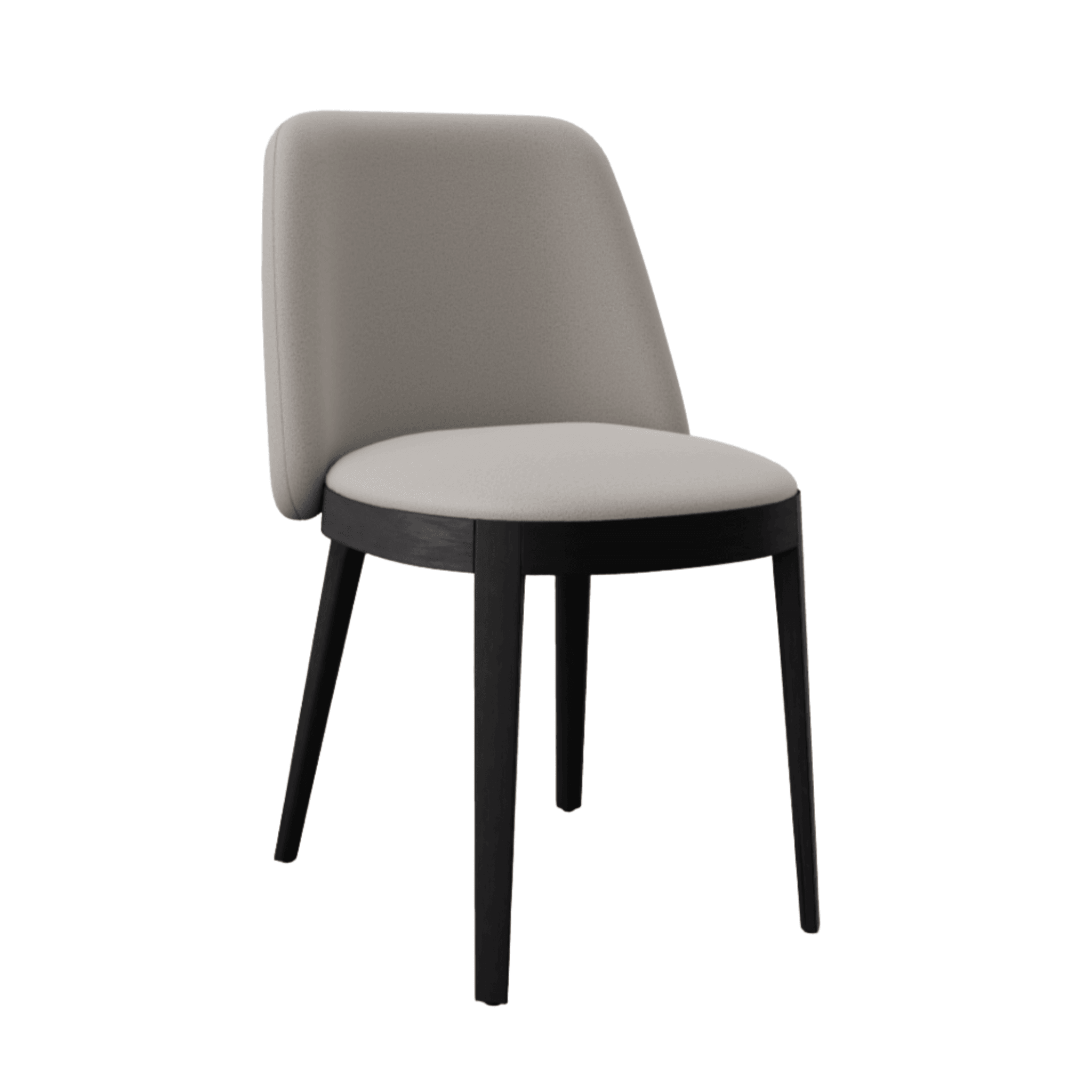 Krzesło ADÈL boucle taupe Calligaris matowa czerń Eye on Design