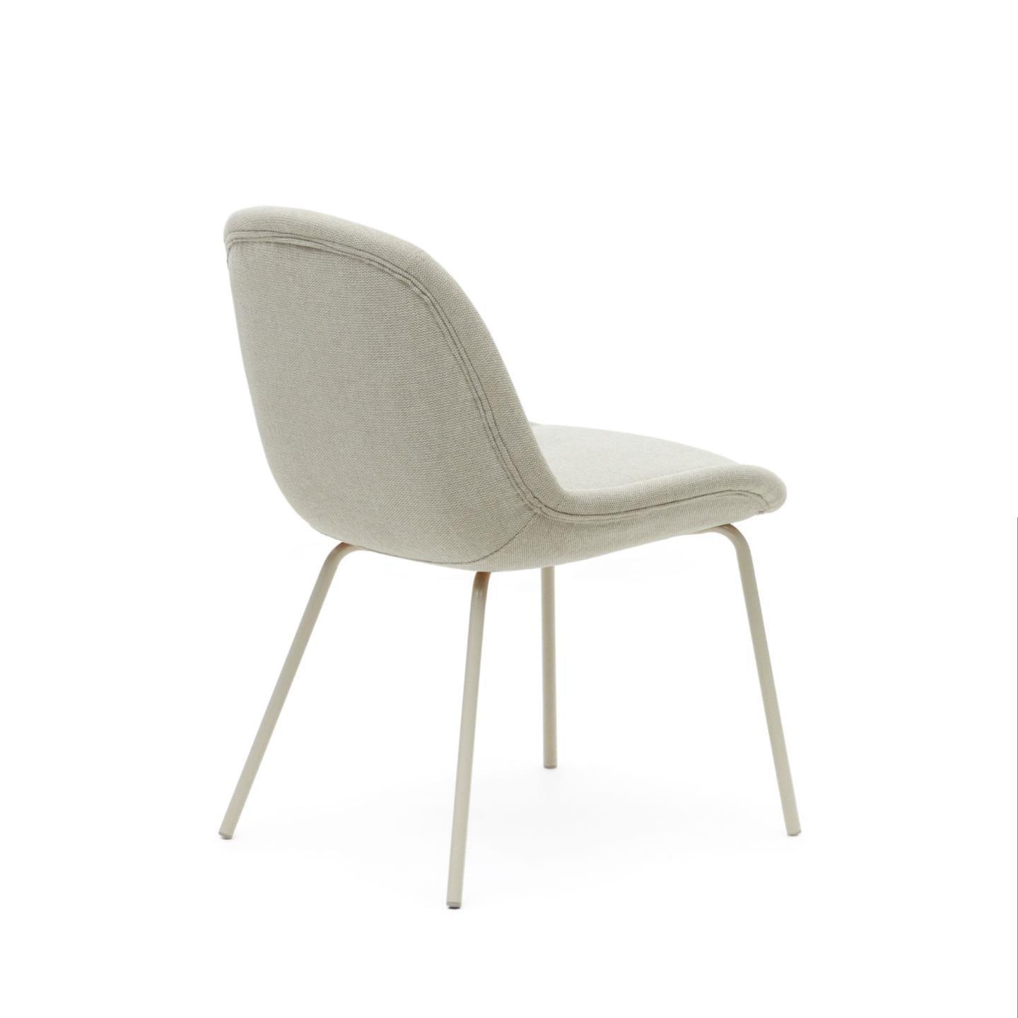 Krzesło AIMIN beżowy szenil z beżową podstawą La Forma Eye on Design