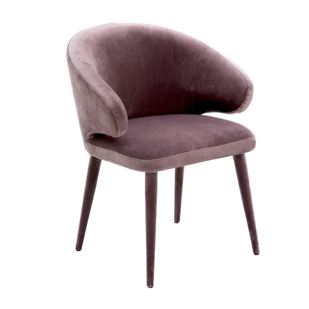Krzesło aksamitne CARDINALE taupe Eichholtz Eye on Design