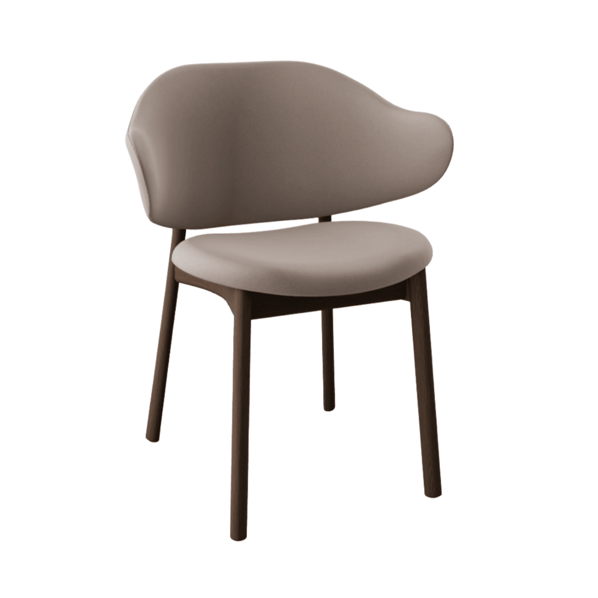 Krzesło aksamitne HOLLY piaskowy z drewnianą podstawą Calligaris Eye on Design
