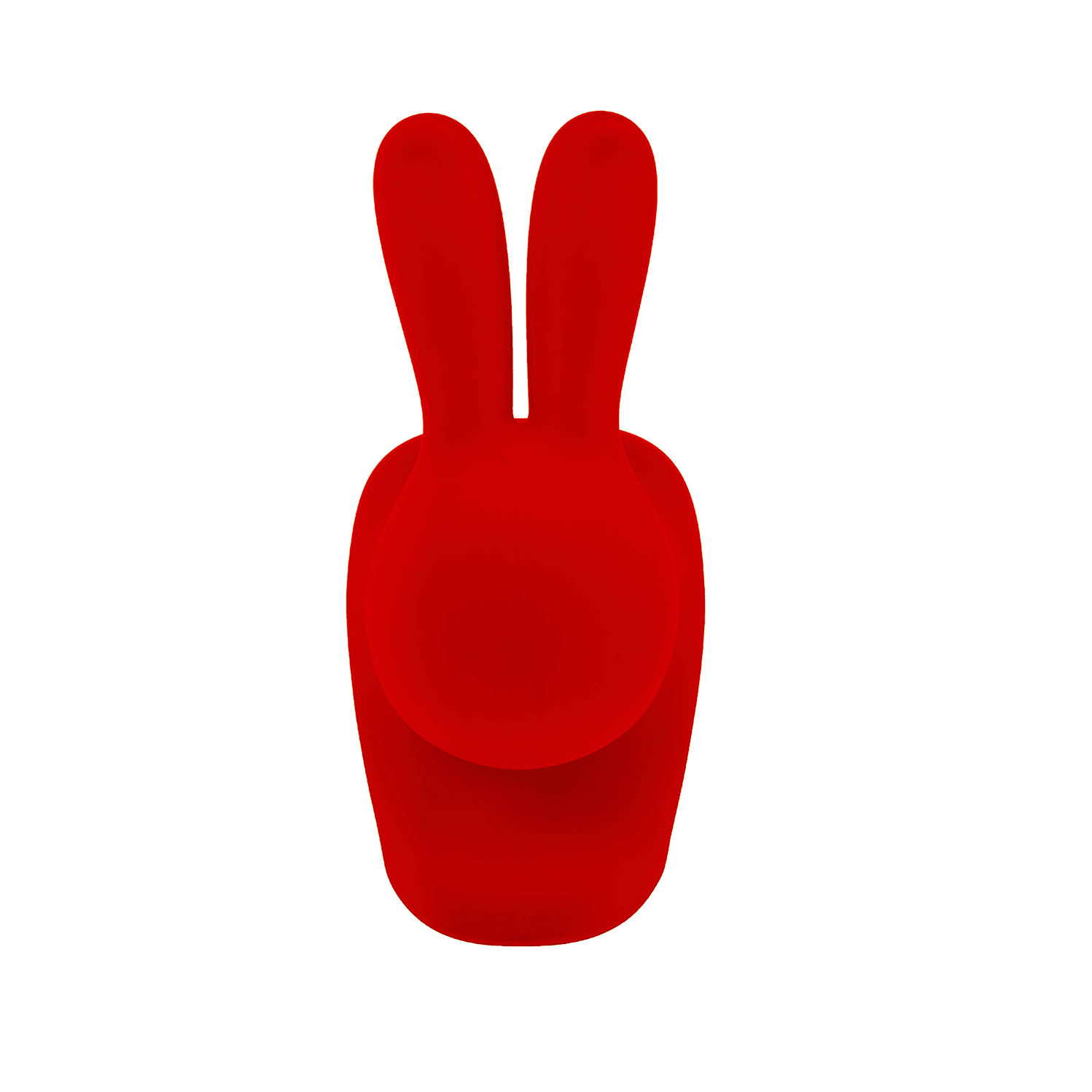 Krzesło BABY RABBIT VELVET czerwony Qeeboo Eye on Design