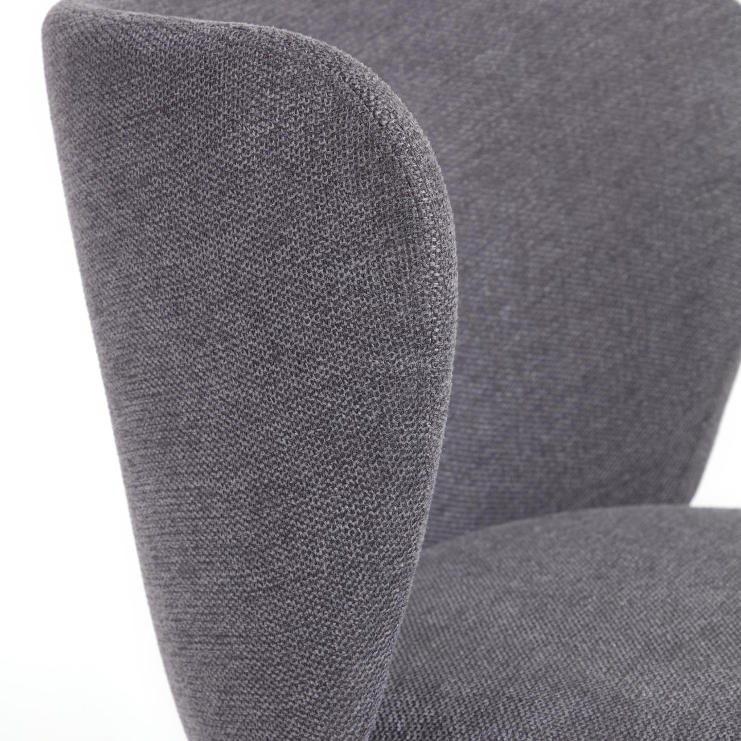 Krzesło barowe CISELIA ciemnoszary szenil La Forma Eye on Design