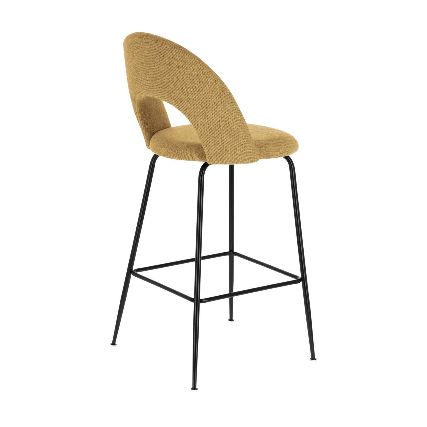 Krzesło barowe MAHALIA musztardowy La Forma Eye on Design
