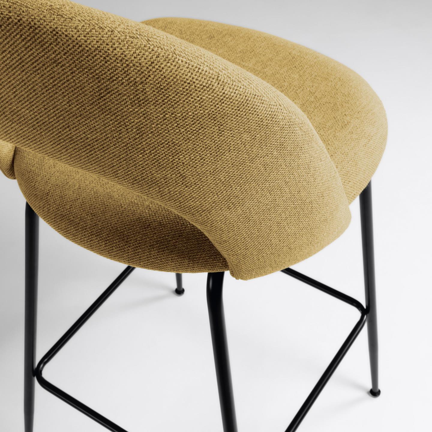 Krzesło barowe MAHALIA musztardowy La Forma Eye on Design