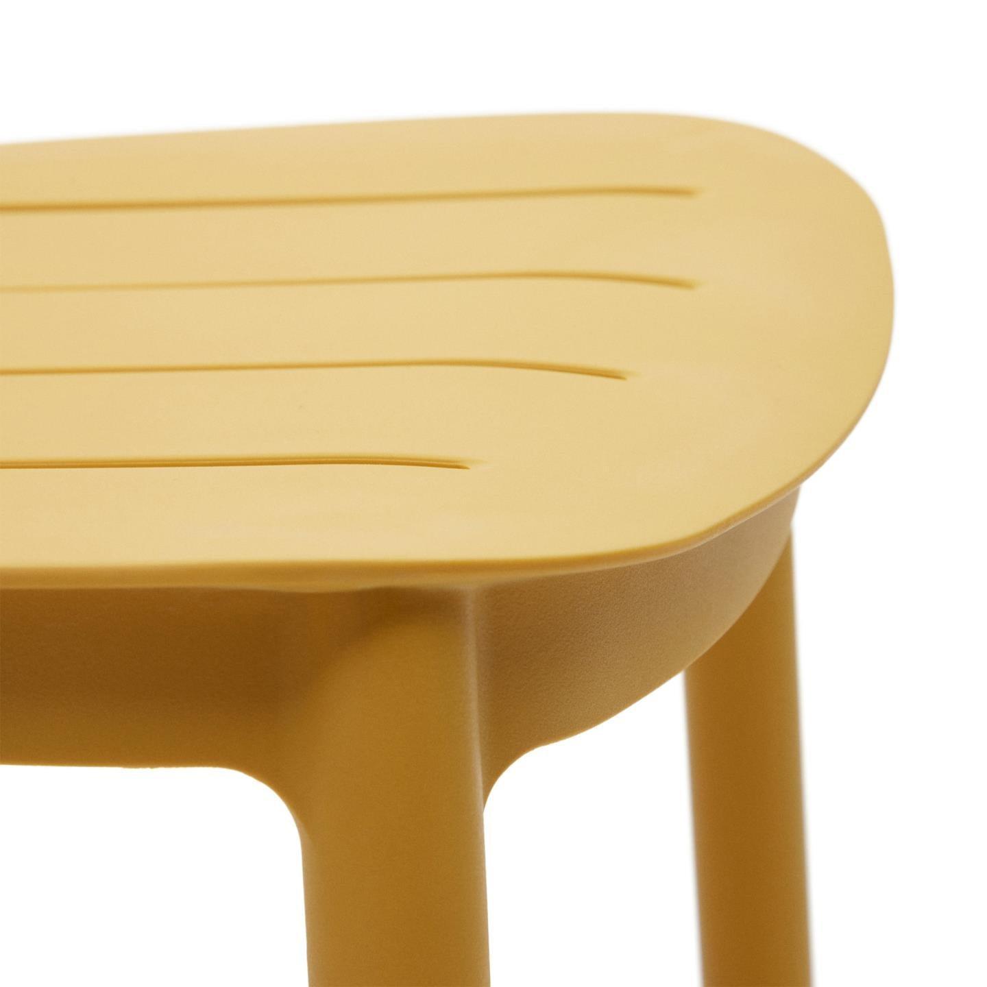 Krzesło barowe ogrodowe MORELLA musztardowy La Forma Eye on Design