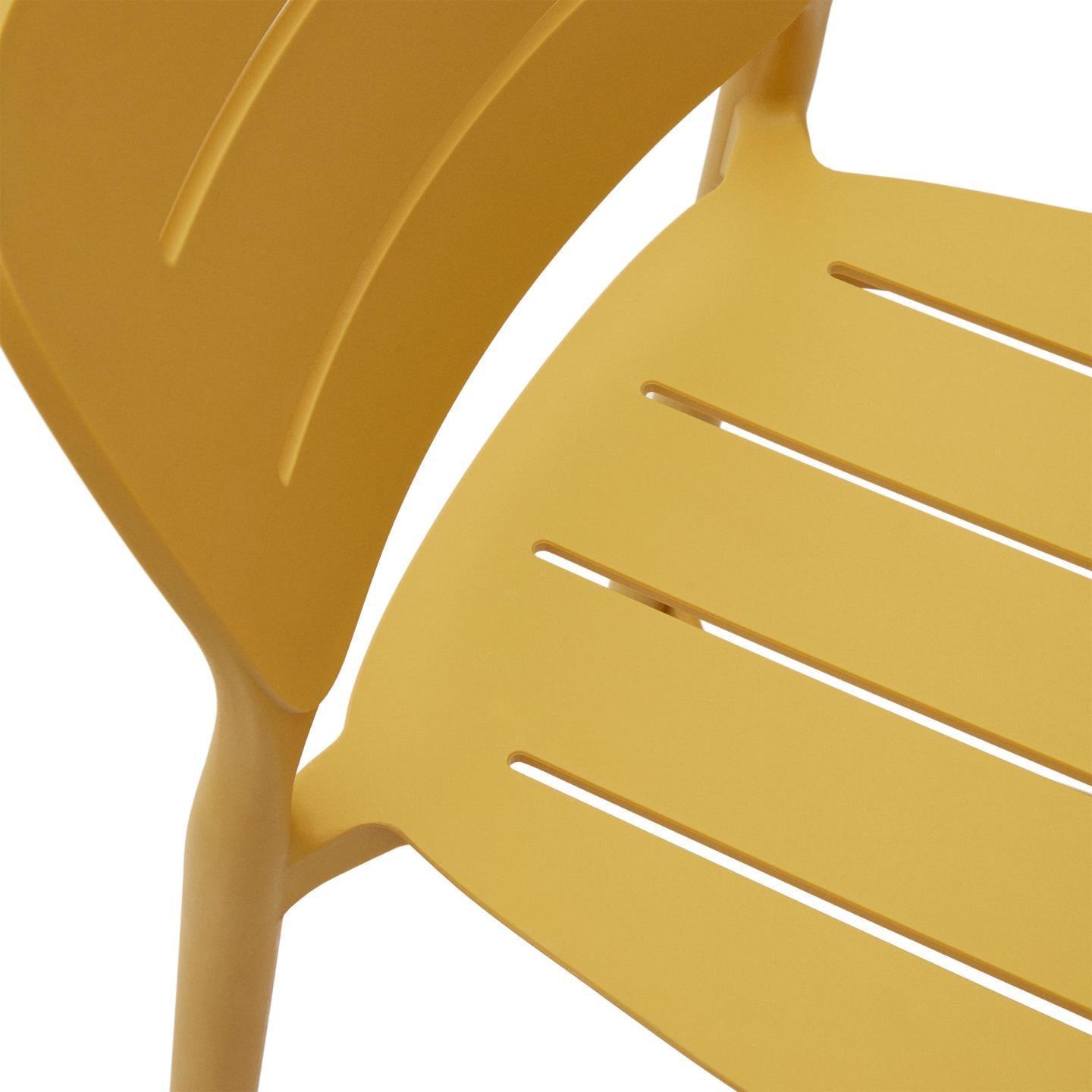 Krzesło barowe ogrodowe MORELLA musztardowy La Forma Eye on Design