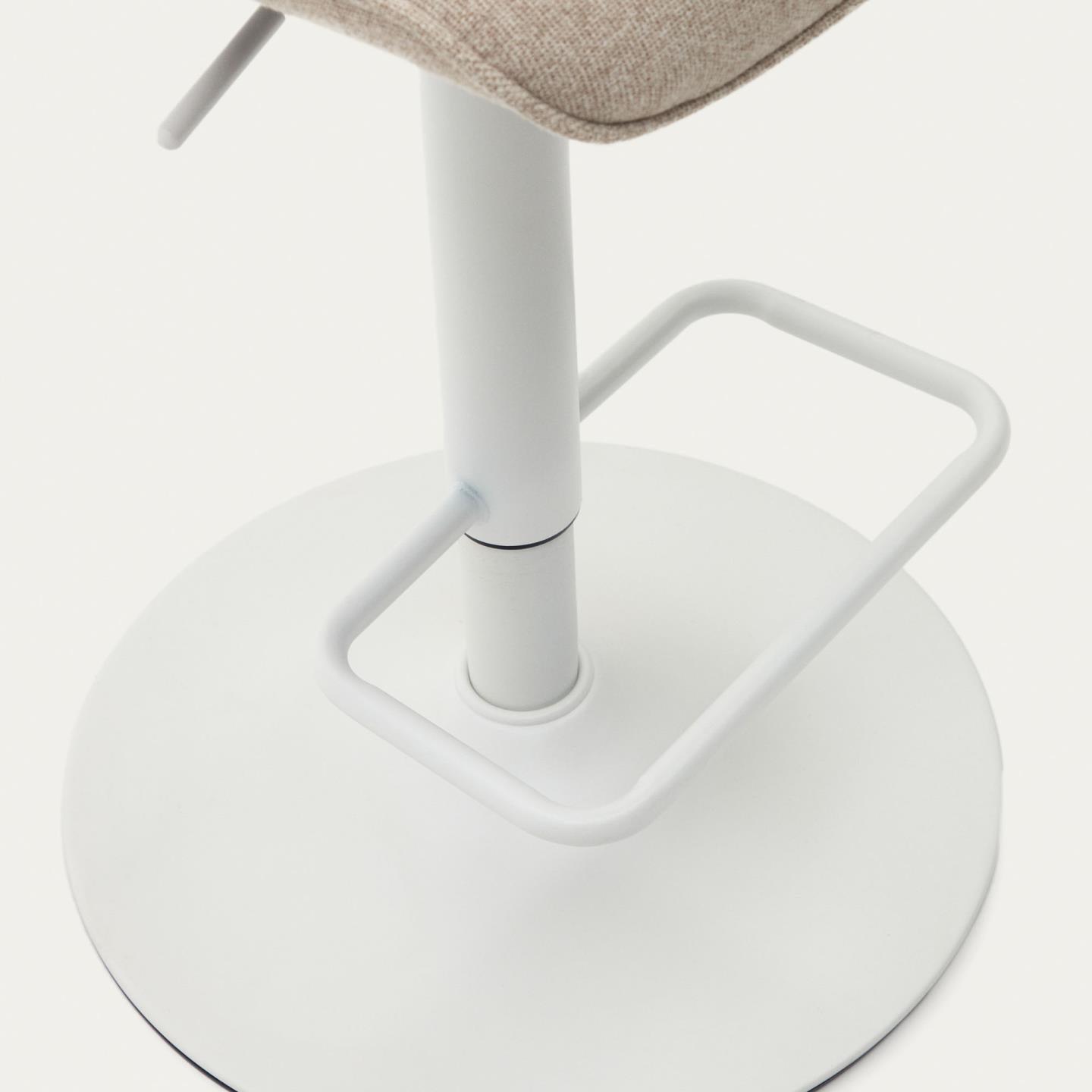 Krzesło barowe ZENDA beżowy szenil La Forma Eye on Design