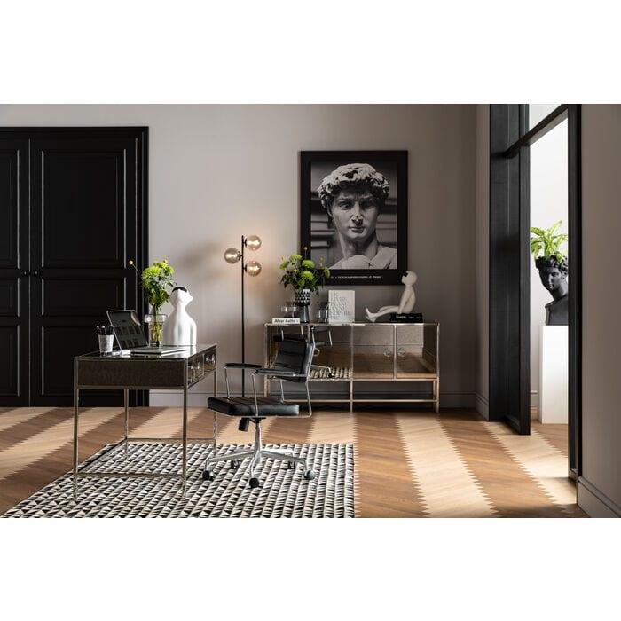 Krzesło biurkowe z czarnej ekoskóry Kare Design Eye on Design
