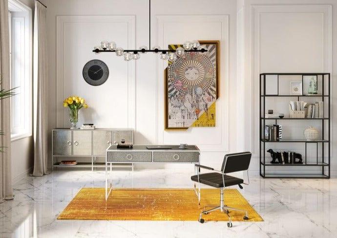 Krzesło biurkowe z czarnej ekoskóry Kare Design Eye on Design