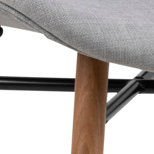 Krzesło BJORN jasnoszary z drewnianią podstawą Home Essentials Eye on Design
