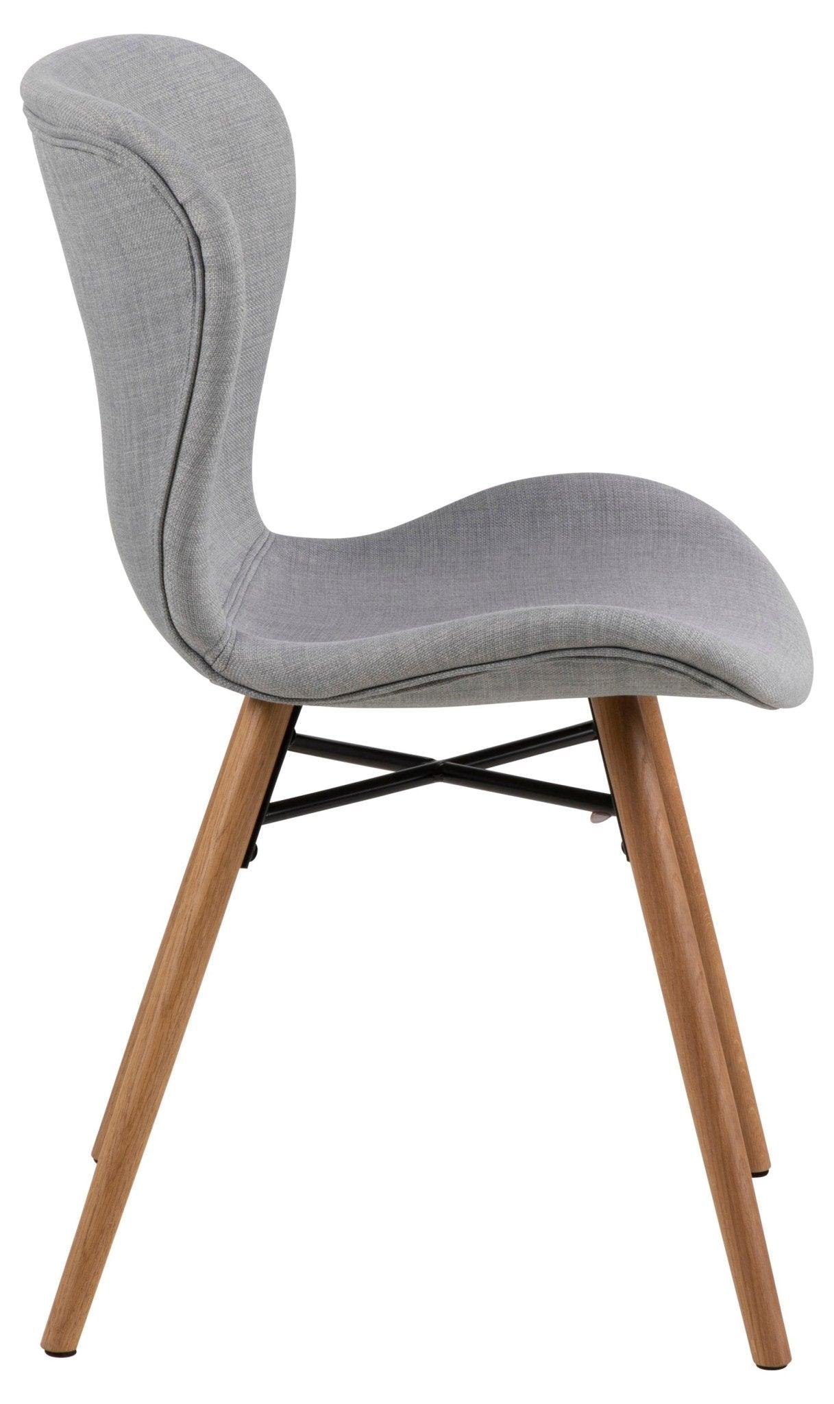 Krzesło BJORN jasnoszary z drewnianią podstawą Home Essentials Eye on Design