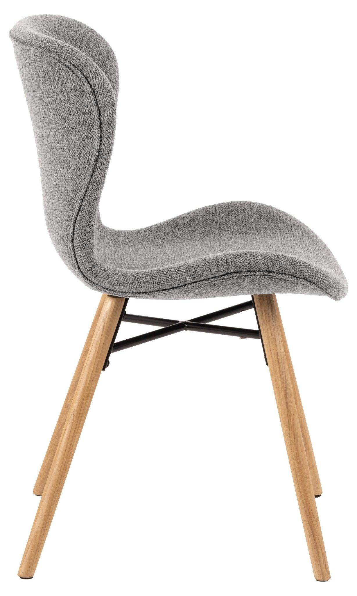 Krzesło BJORN szary z jasną podstawą Home Essentials Eye on Design