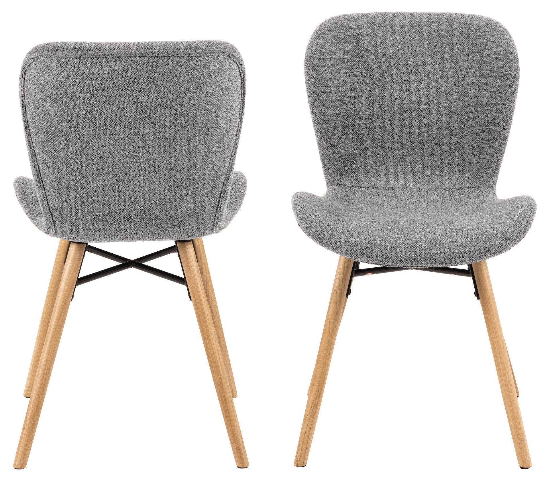 Krzesło BJORN szary z jasną podstawą Home Essentials Eye on Design