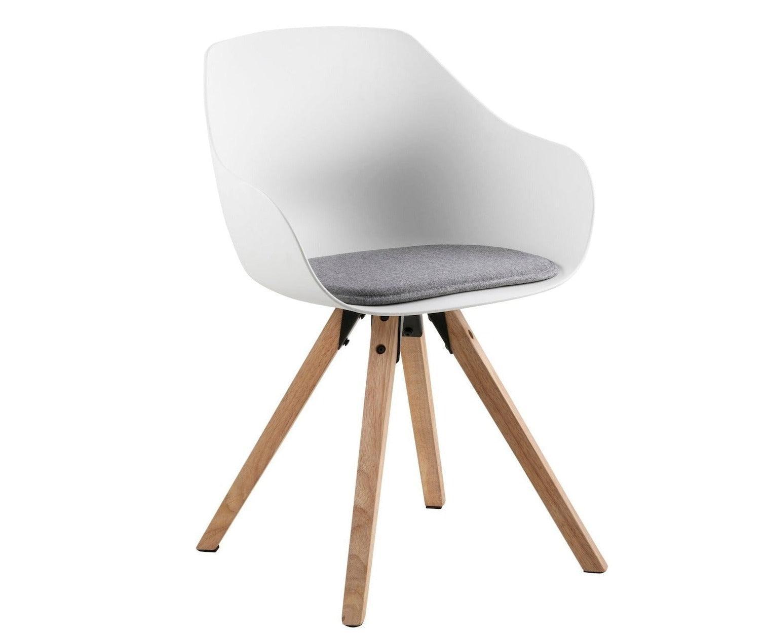 Krzesło ELLI biały z jasną podstawą Home Essentials Eye on Design