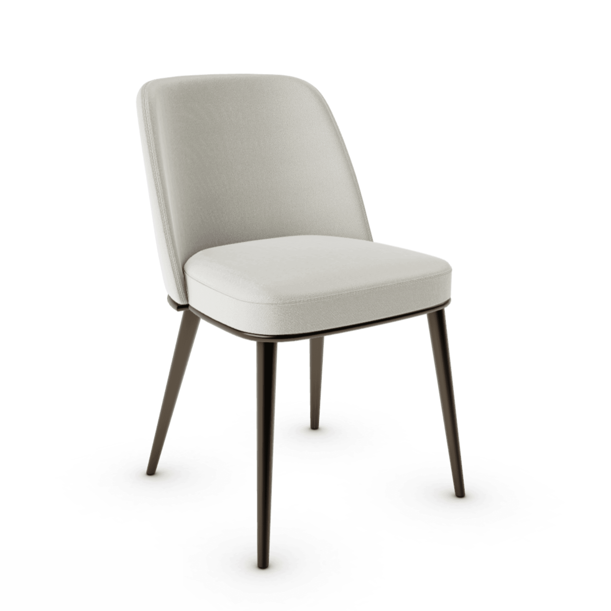 Krzesło FOYER piaskowy z metalową podstawą Calligaris metalowa matowy brąz Eye on Design