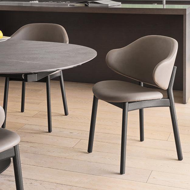 Krzesło HOLLY melanż beżowy z drewnianą podstawą Calligaris Eye on Design