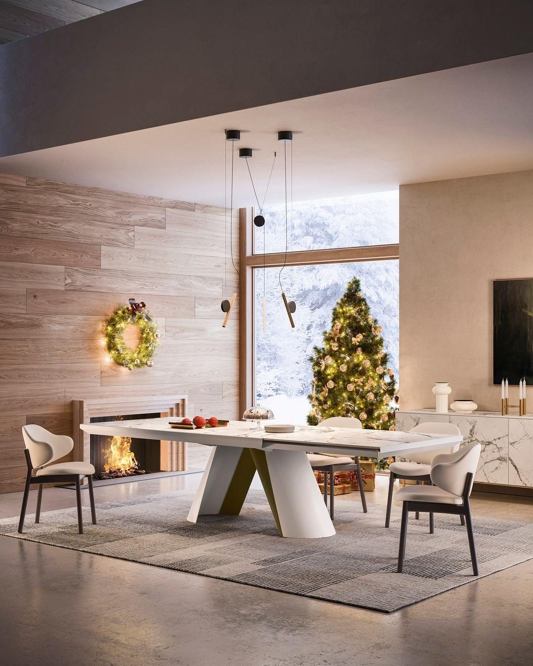 Krzesło HOLLY melanż brązowy z drewnianą podstawą Calligaris Eye on Design