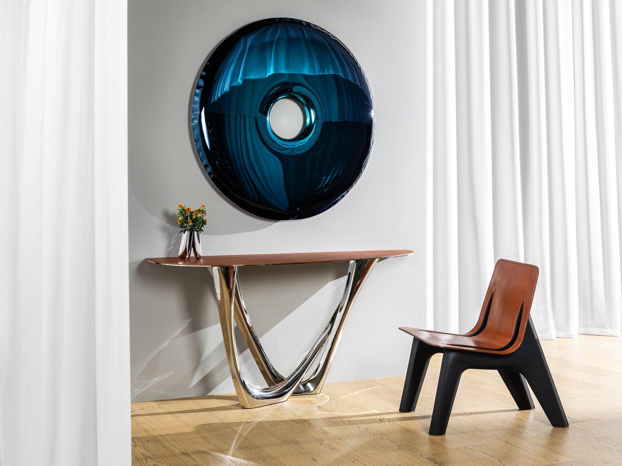 Krzesło J-CHAIR brązowy z koniakowym wykończeniem Zieta Studio Eye on Design