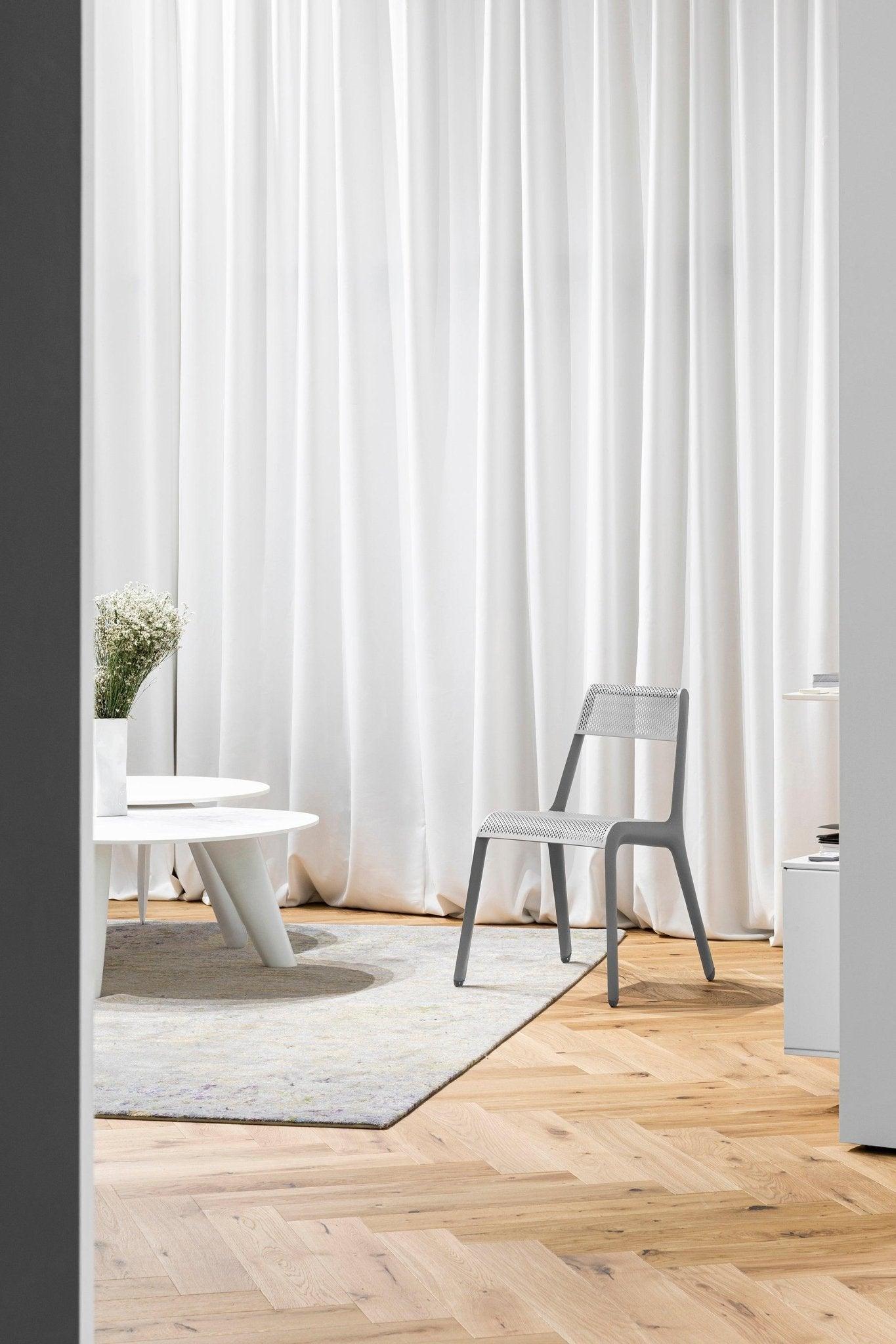 Krzesło LEGGERA szary mech mat Zieta Studio Eye on Design