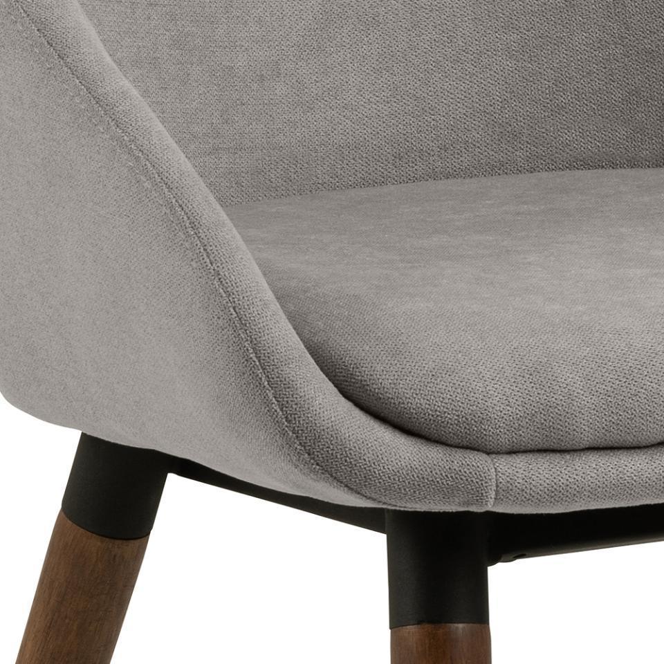Krzesło LENNARD jasnoszary z drewnianą podstawą Actona Eye on Design
