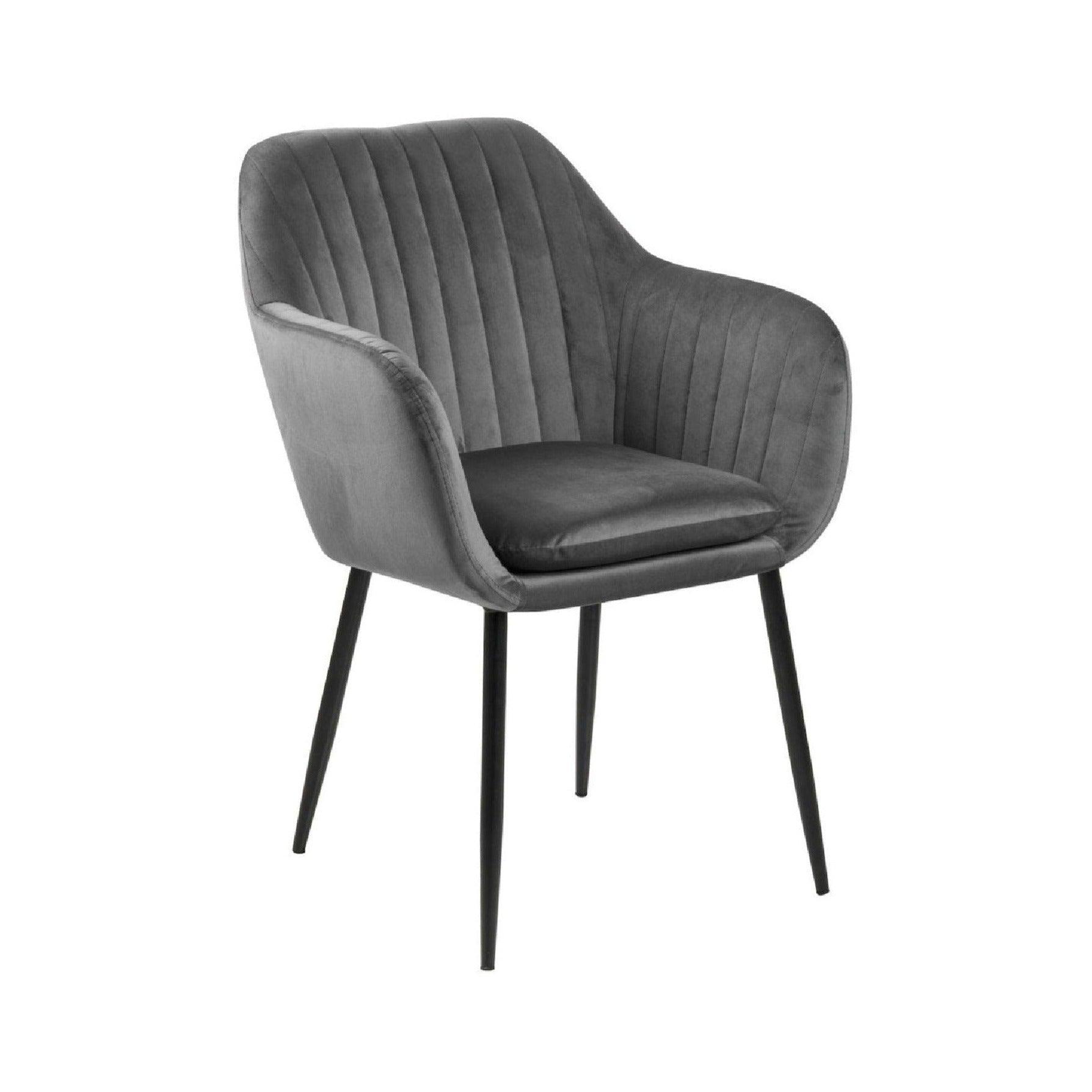 Krzesło MIKKEL ciemnoszary z czarną podstawą Home Essentials Eye on Design