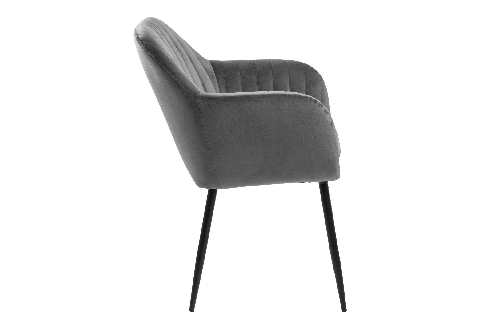 Krzesło MIKKEL ciemnoszary z czarną podstawą Home Essentials Eye on Design