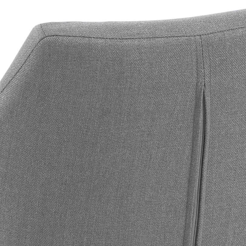 Krzesło MILAS jasnoszary z drewnianą podstawą Actona Eye on Design