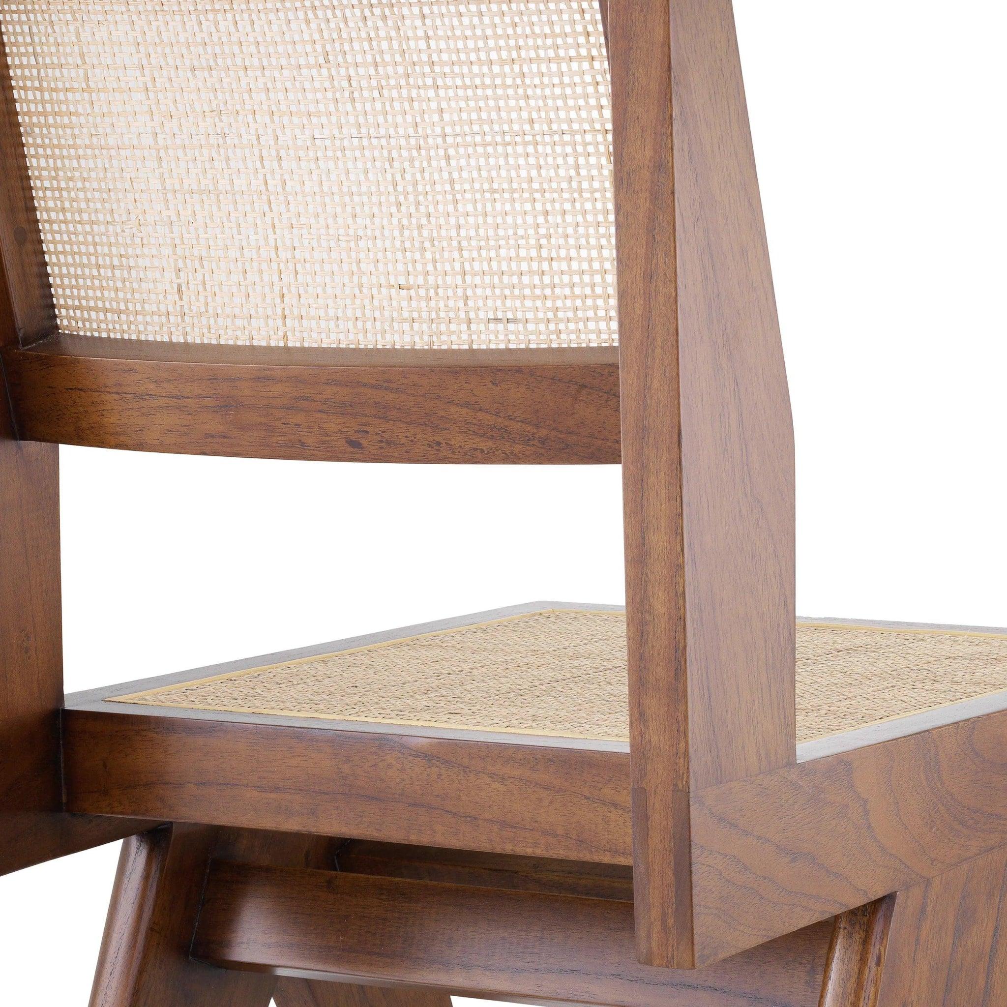 Krzesło NICLAS drewno i rattan Eichholtz Eye on Design