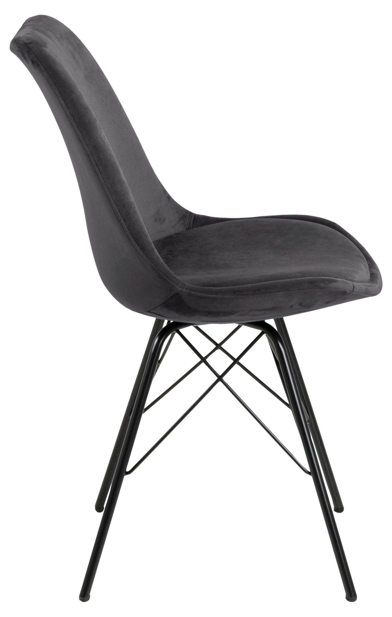 Krzesło NILS ciemnoszary z czarną podstawą Home Essentials Eye on Design