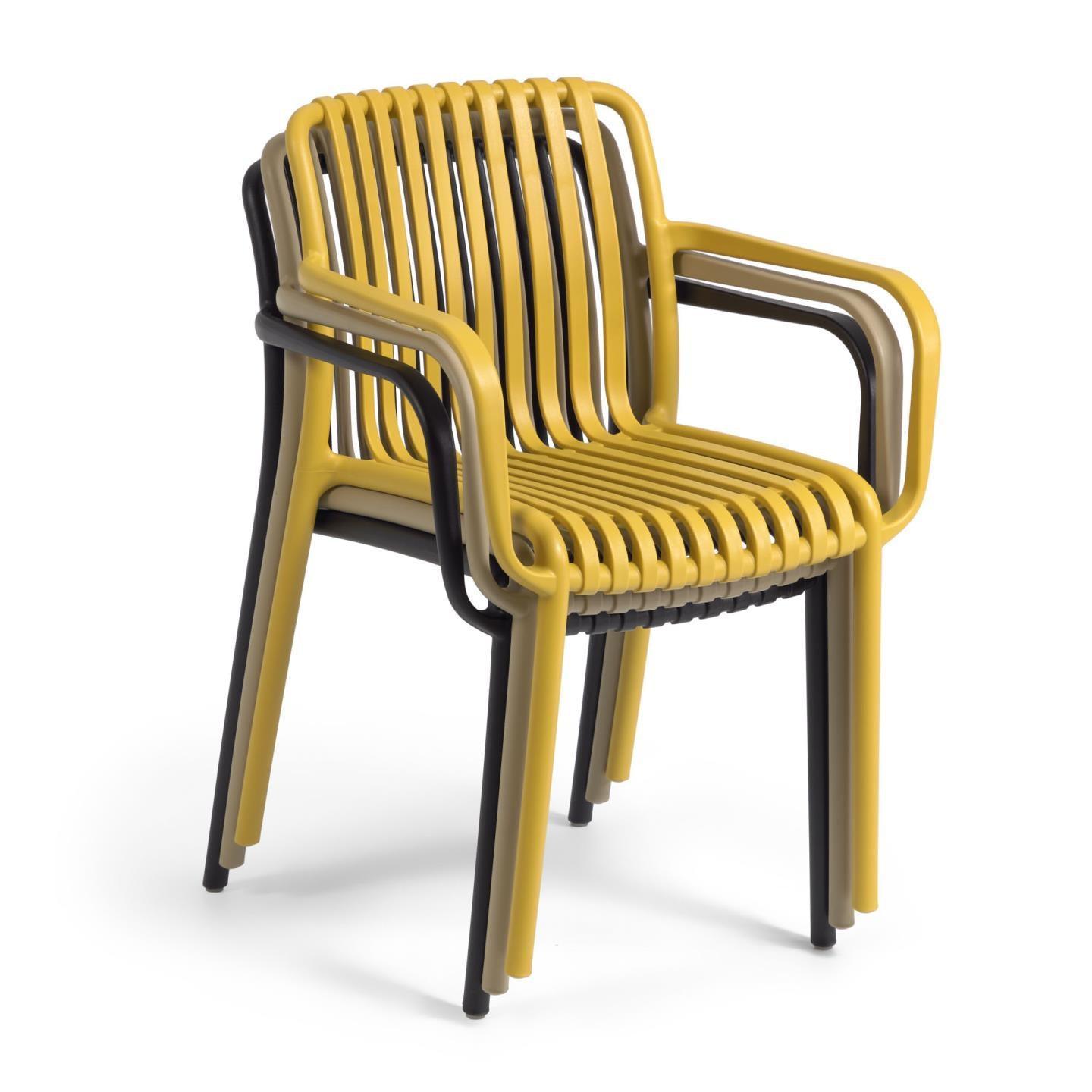 Krzesło ogrodowe ISABELLINI żółty La Forma Eye on Design