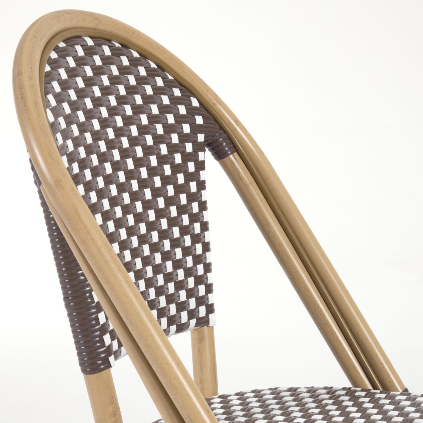 Krzesło ogrodowe MARILYN brązowo-biały La Forma Eye on Design