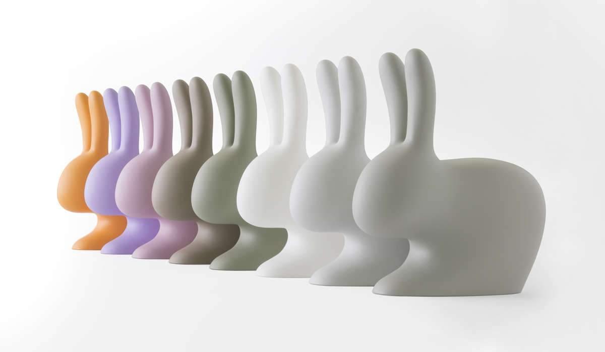 Krzesło RABBIT jasnoszary Qeeboo Eye on Design