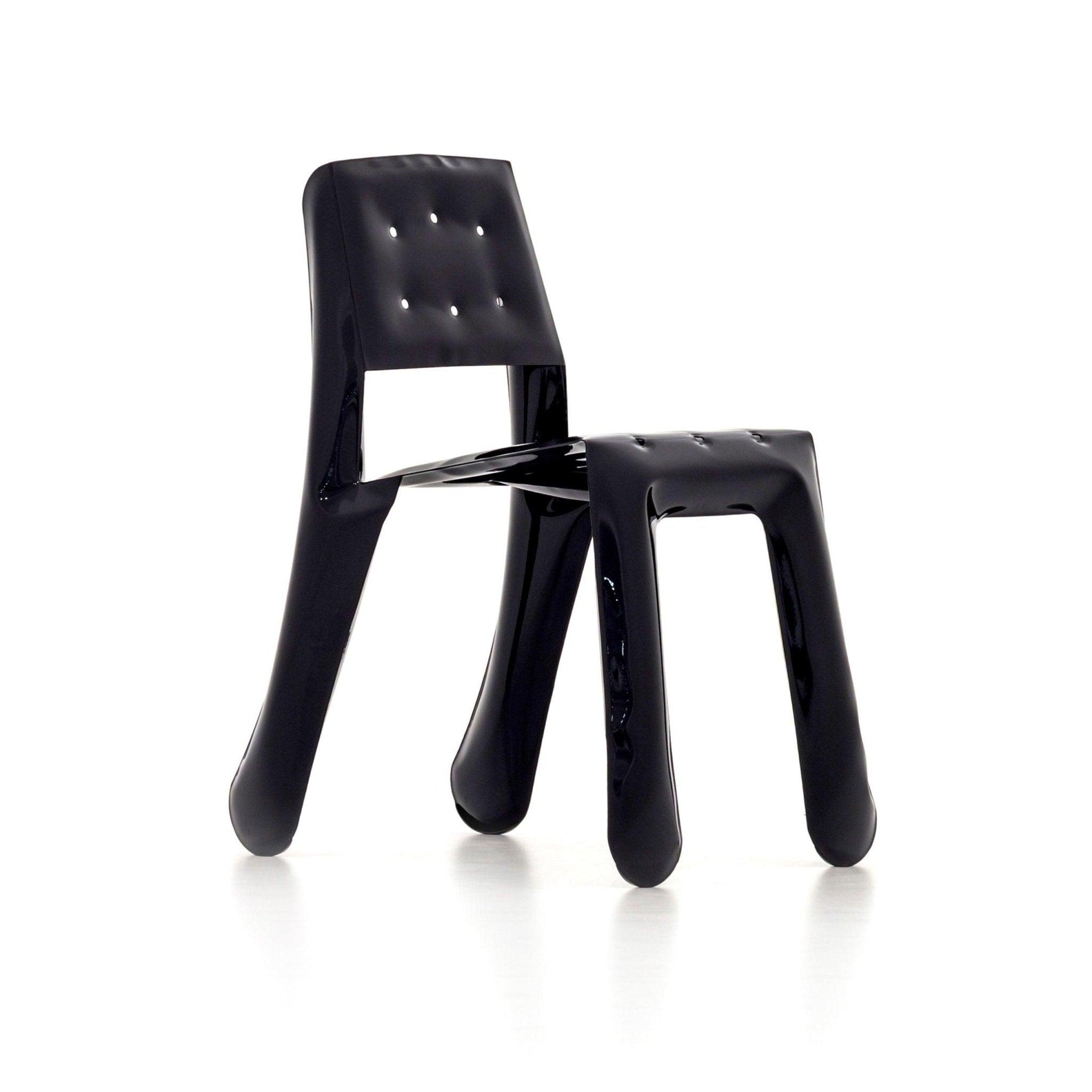 Krzesło stalowe CHIPPENSTEEL 0.5 czarny błyszczący Zieta Studio Eye on Design