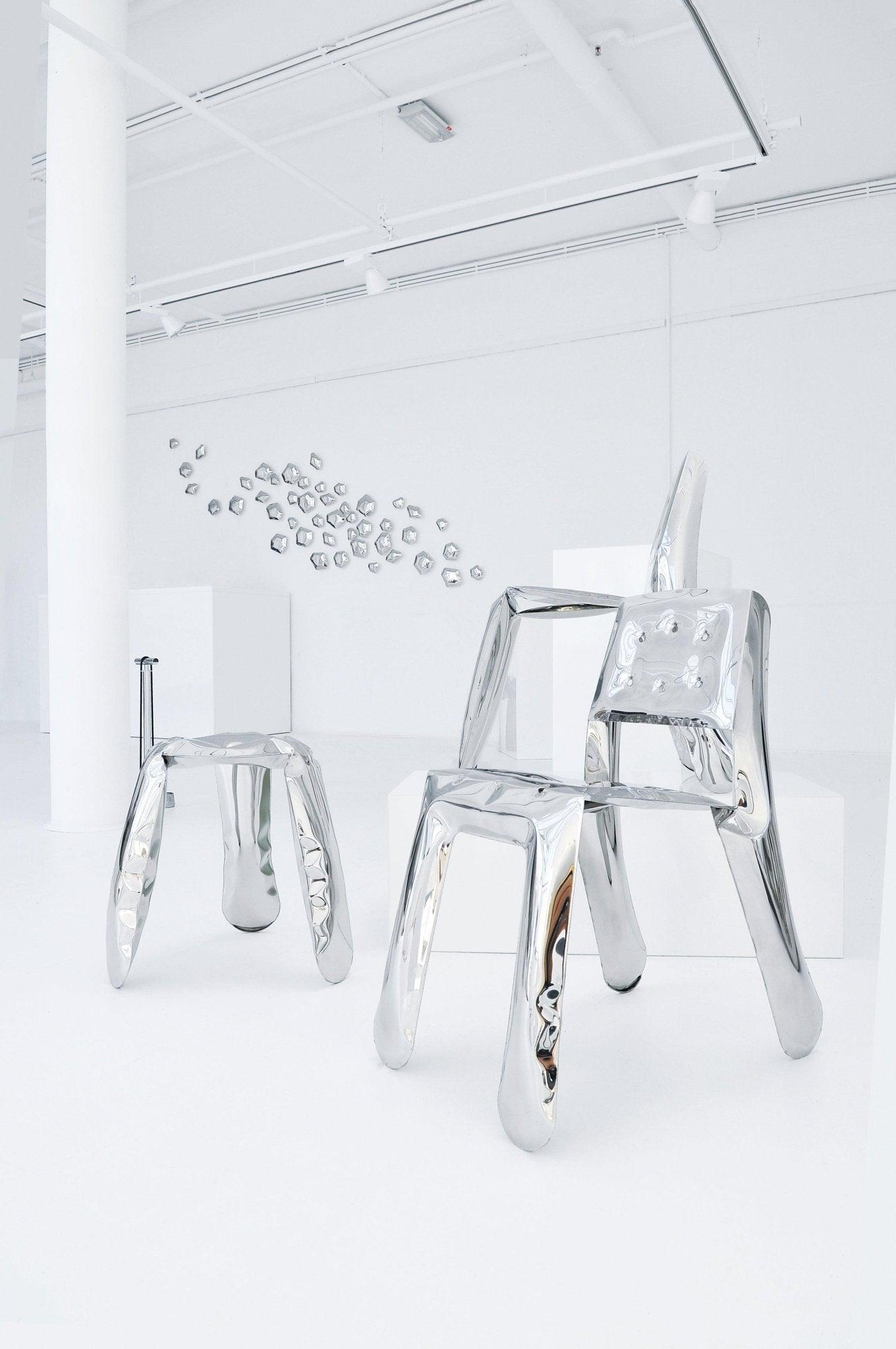Krzesło stalowe CHIPPENSTEEL 0.5 inox Zieta Studio Eye on Design