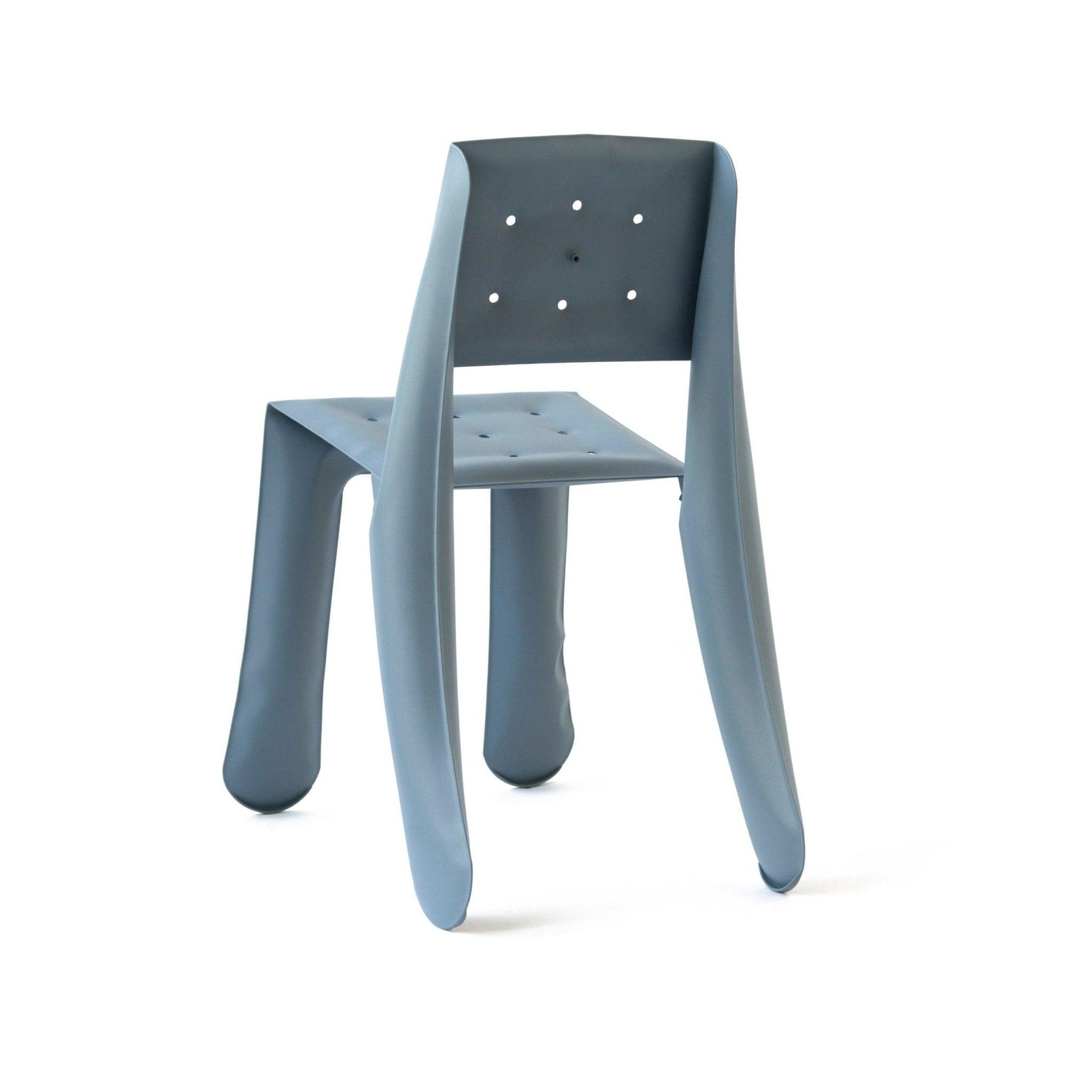 Krzesło stalowe CHIPPENSTEEL 0.5 niebiesko szary mat Zieta Studio Eye on Design