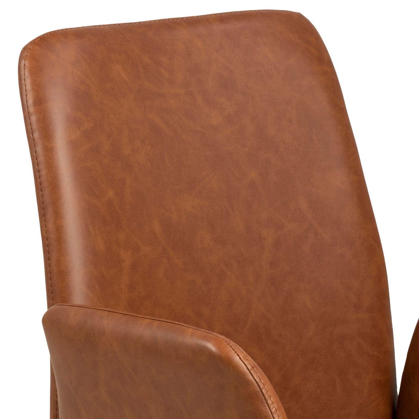 Krzesło VEIKKO brandy ekoskóra Actona Eye on Design