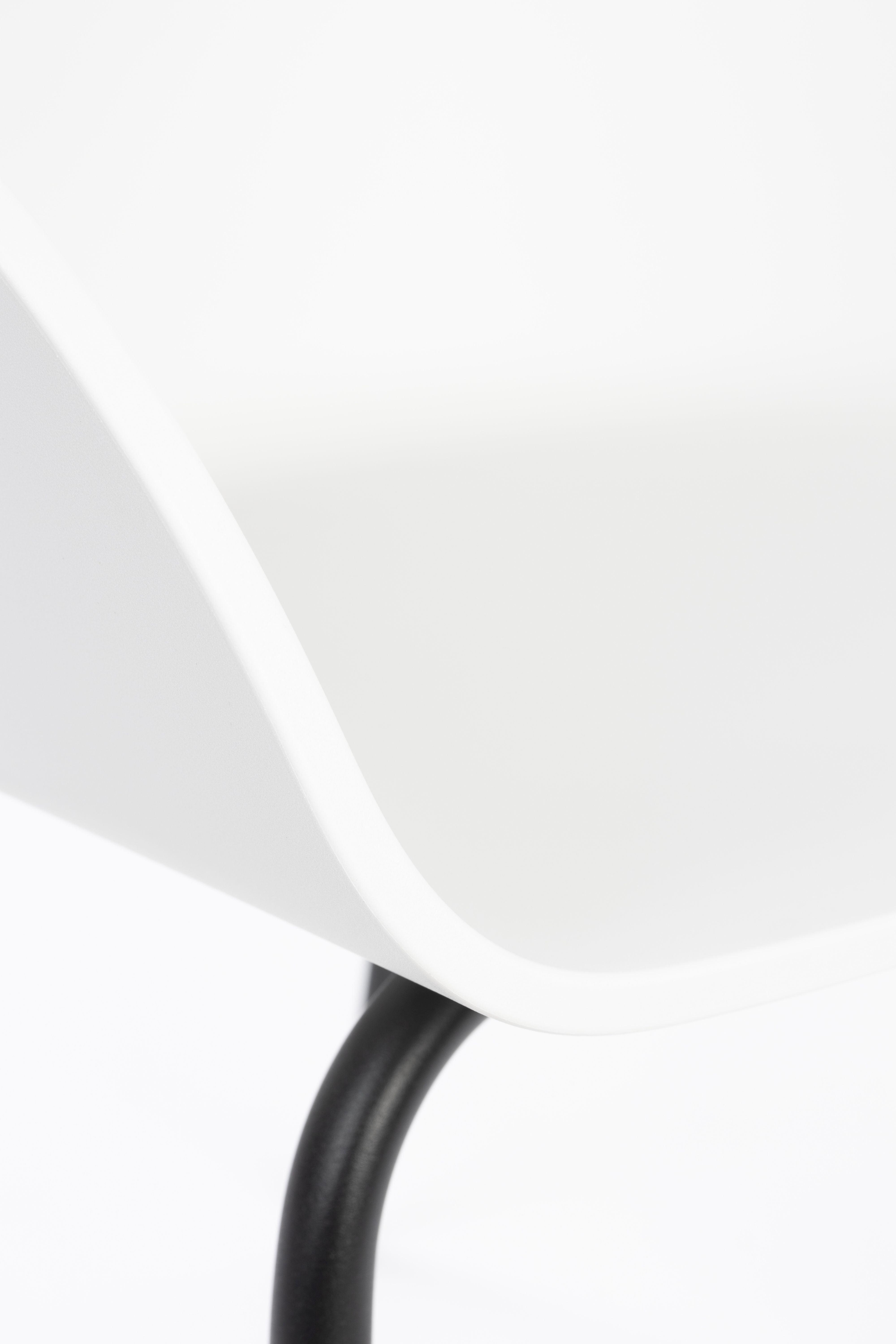 Krzesło VOID biały z czarna podstawą Zuiver Eye on Design