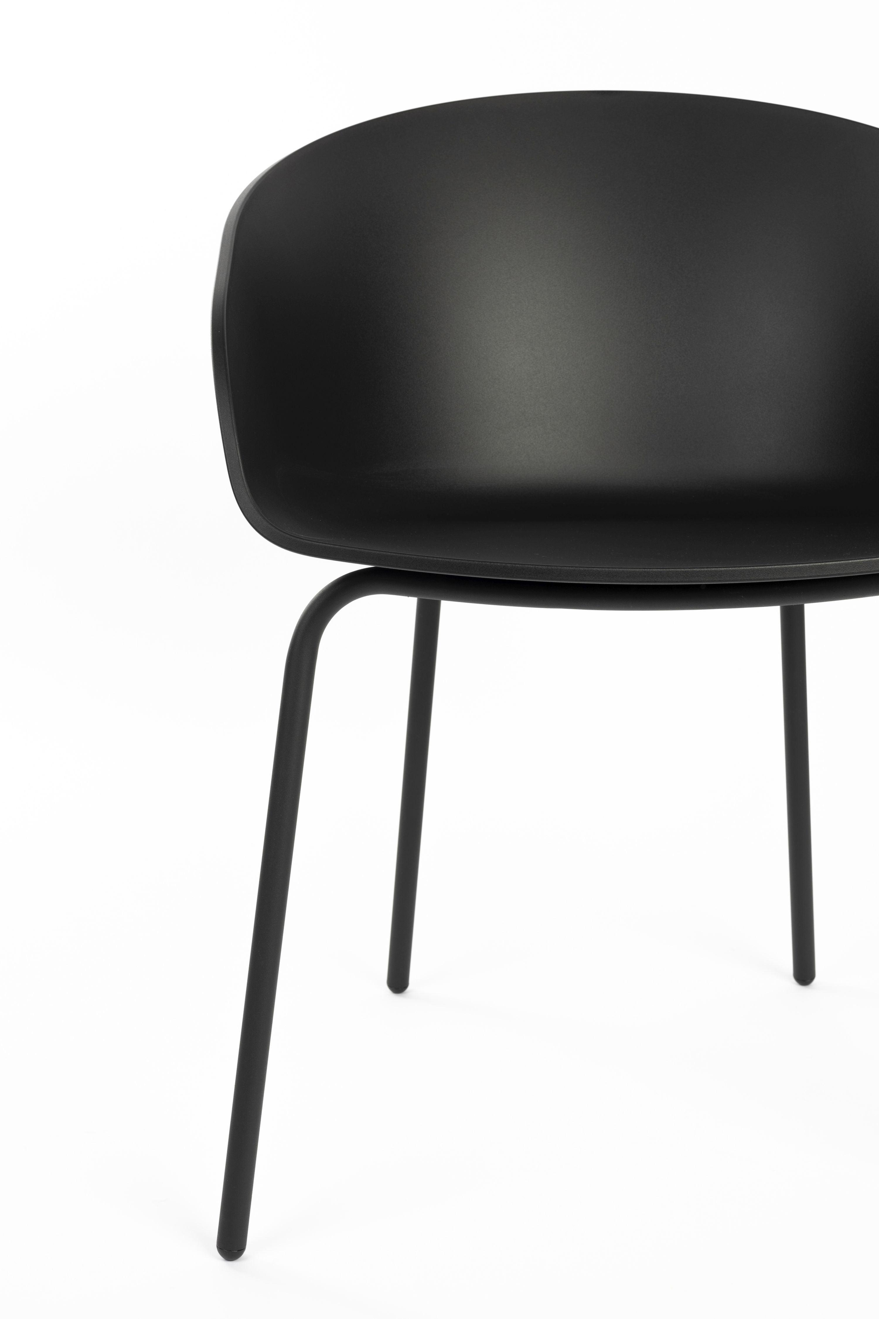 Krzesło VOID czarny z czarna podstawą Zuiver Eye on Design