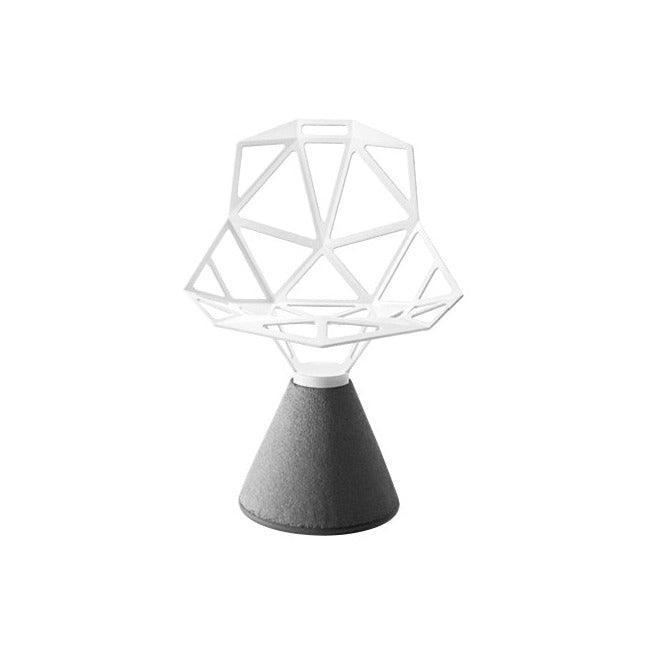 Krzesło z betonową podstawą CHAIR_ONE biały Magis Eye on Design